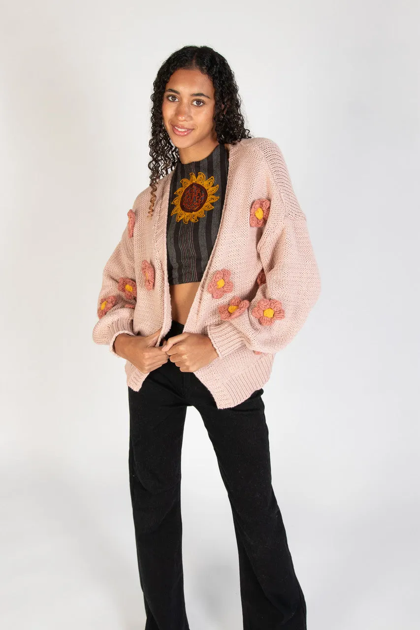 3D Applique Cardigan