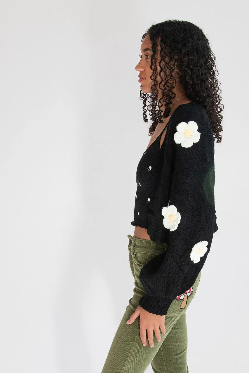 3D Daisy Cardigan