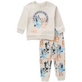 BLUEY Cream Sweatshirt & Jogging Pants Set