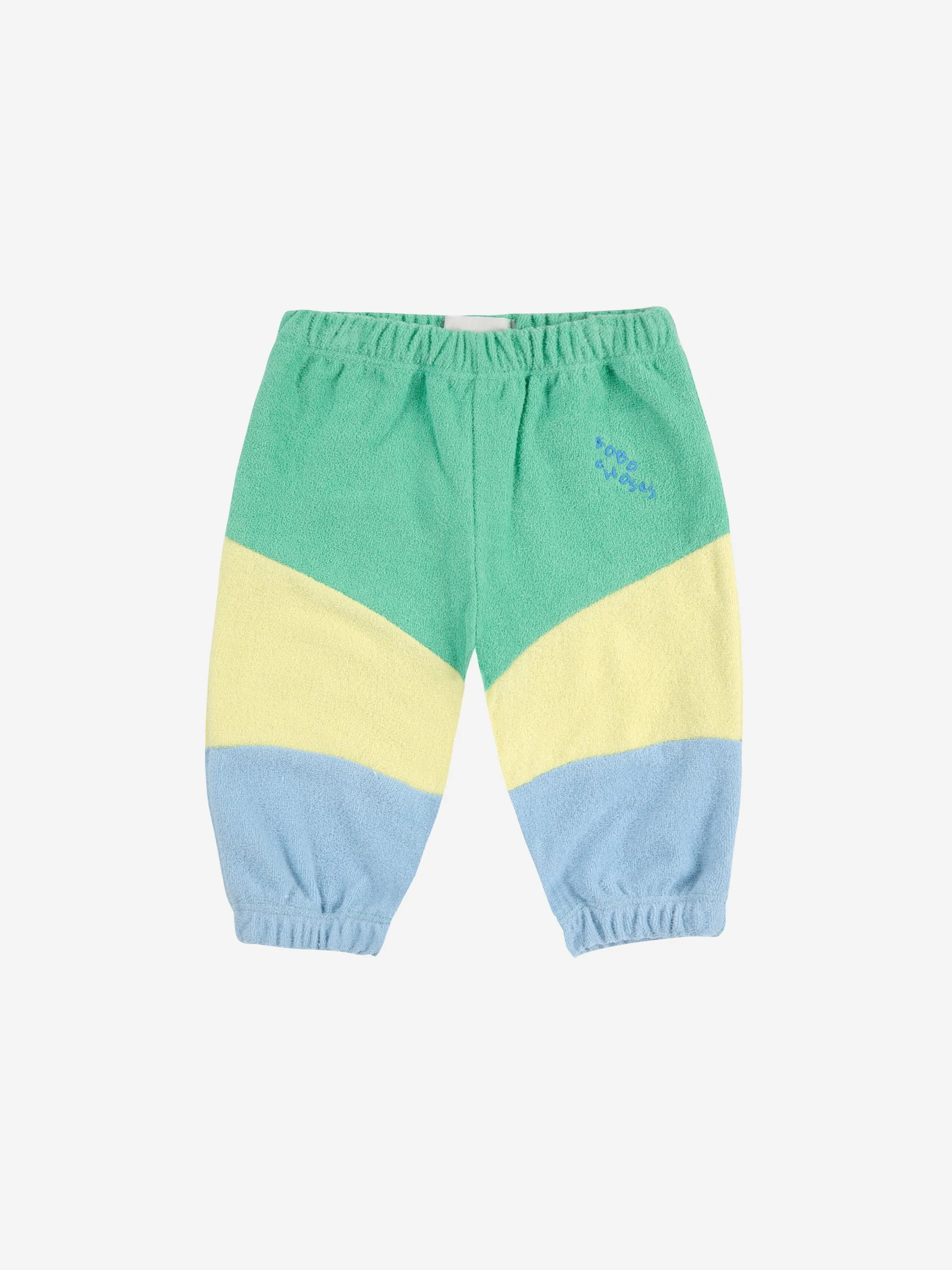 Bobo Choses / BABY / Terry Cloth Jogging Pants / Green Color Block