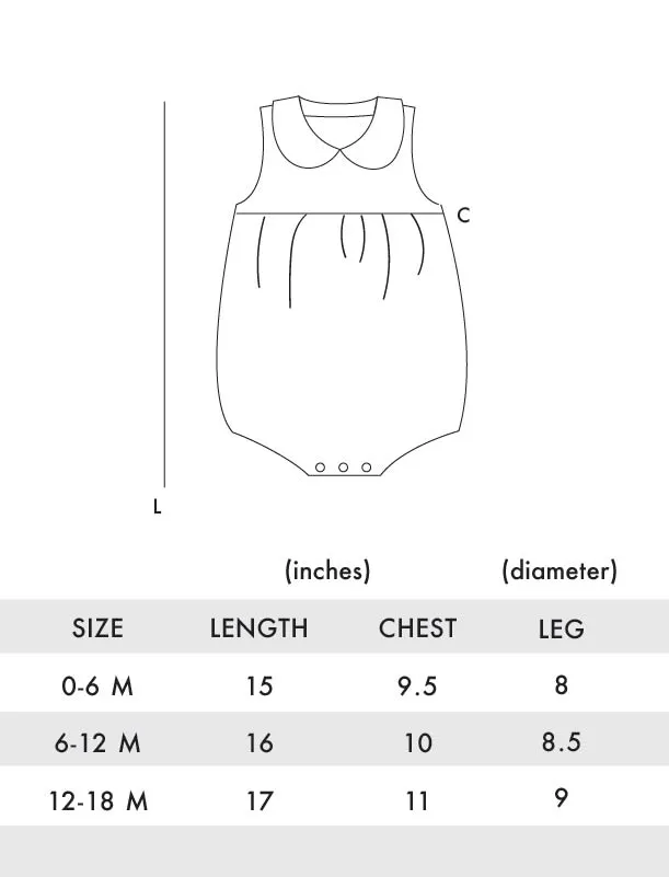 Cheri Collared Baby Girl Onesie