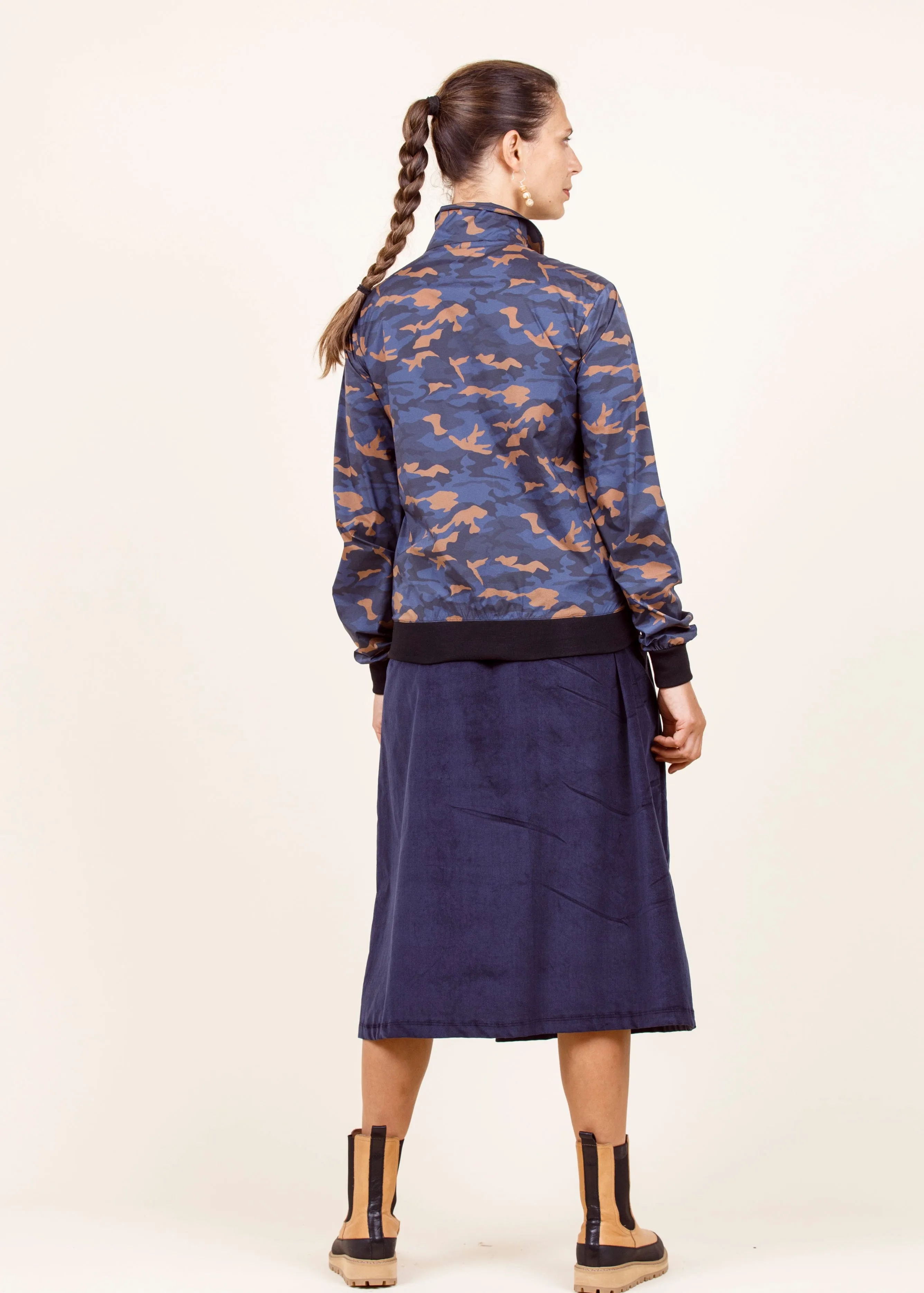 Dalston Daniella Jacket Blue Camo