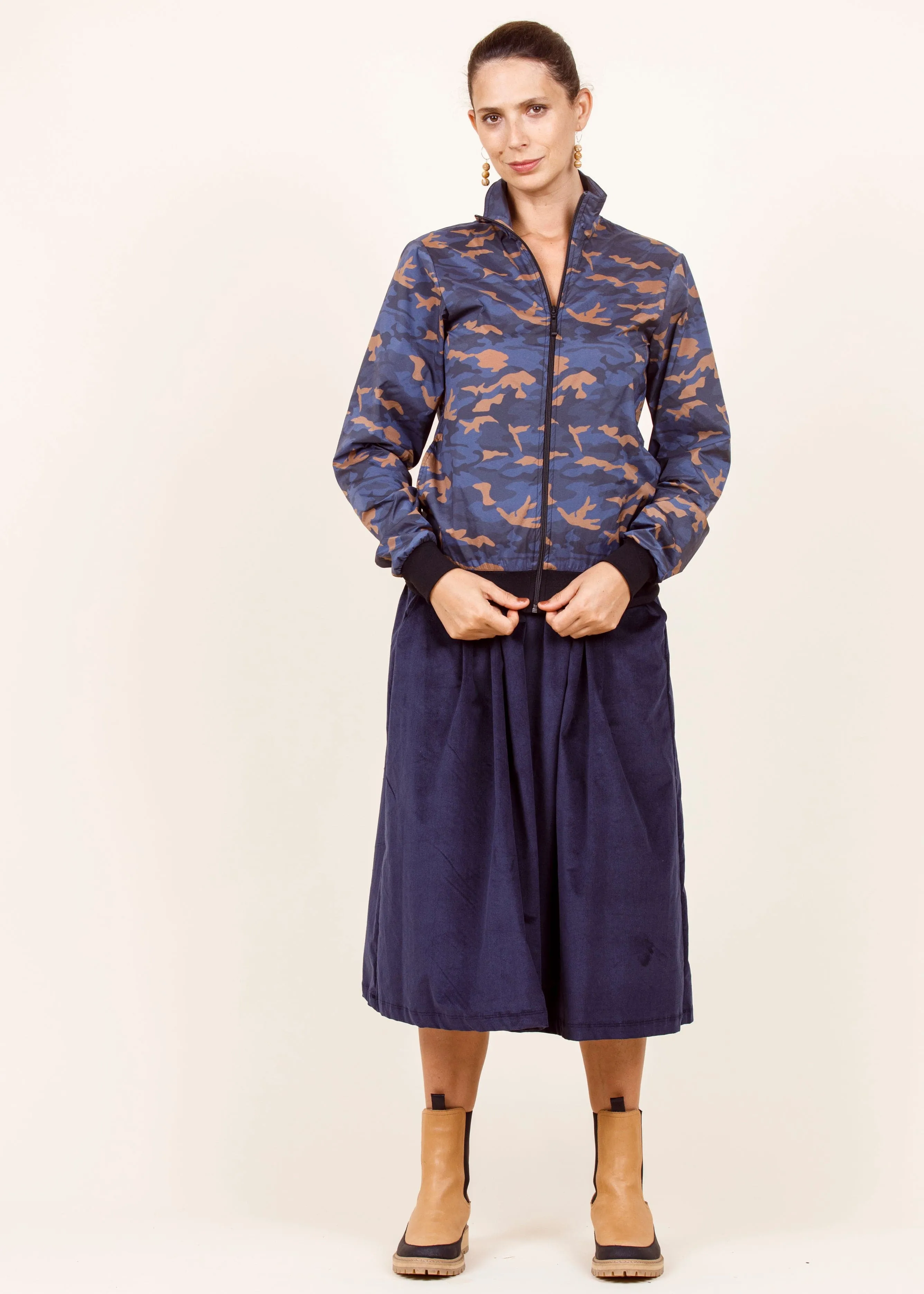 Dalston Daniella Jacket Blue Camo