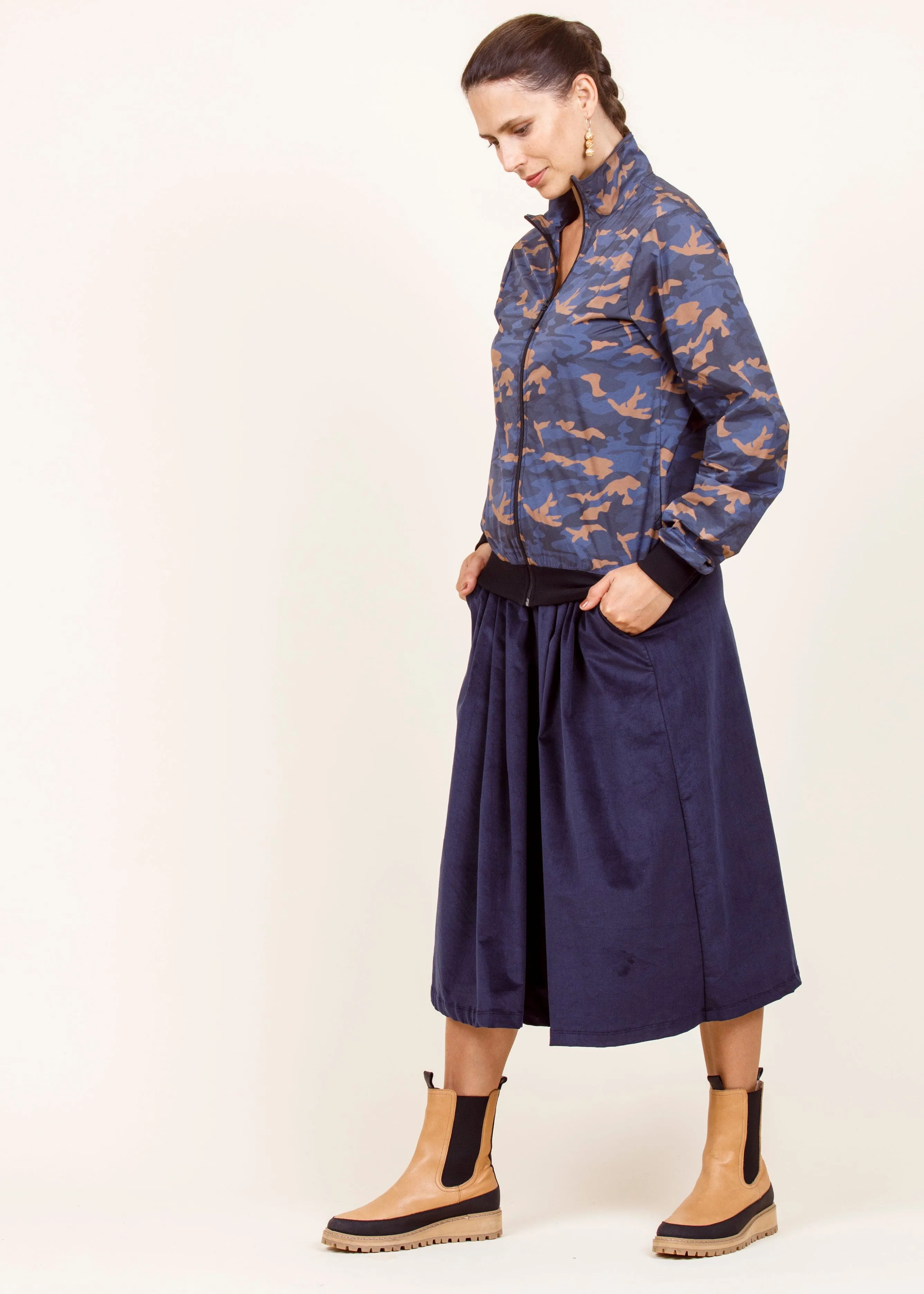 Dalston Daniella Jacket Blue Camo