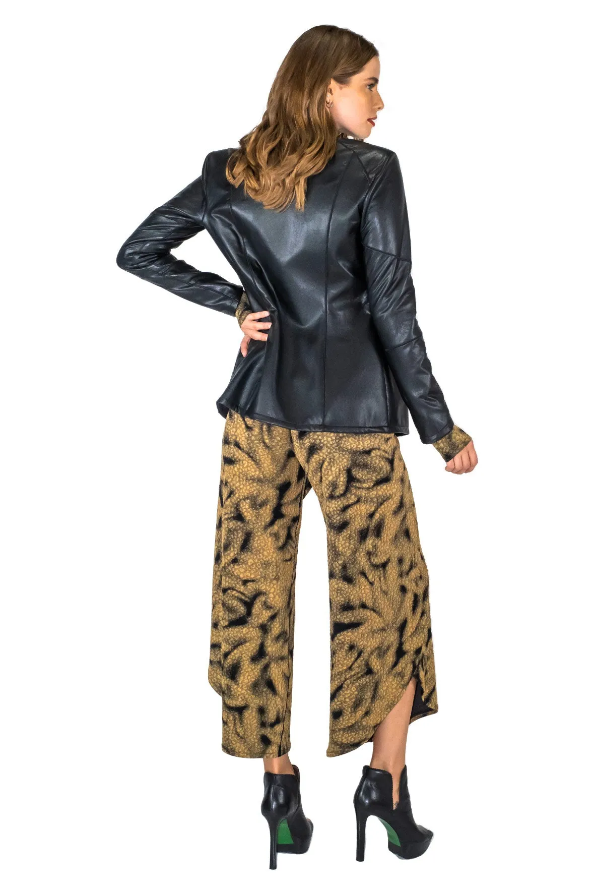 DBL Layered Cascade Jacket w/ Shoulder Pads