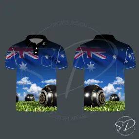 Lawn Bowls Aus Flag