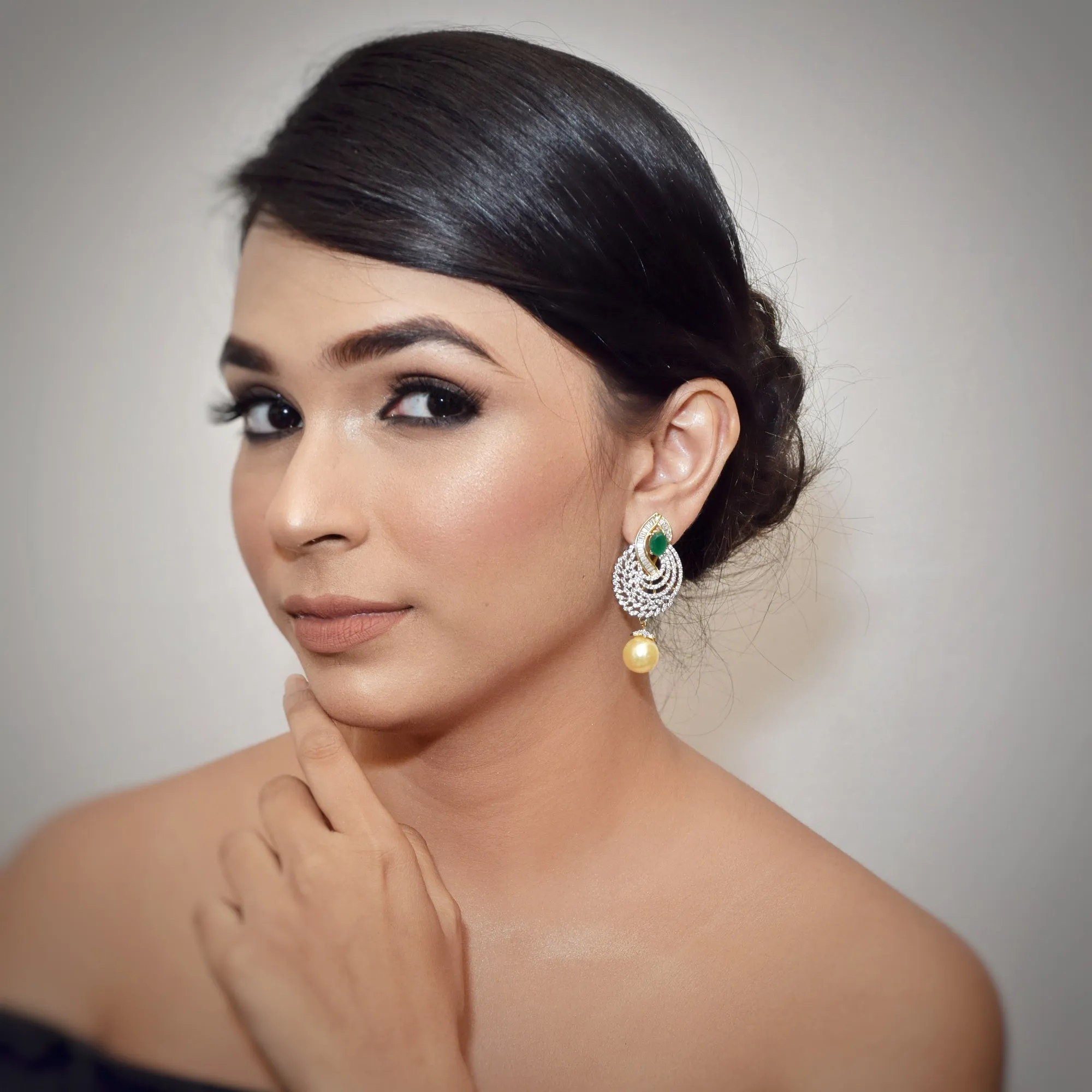Light Earring Zircon/AD Earring 8988-100