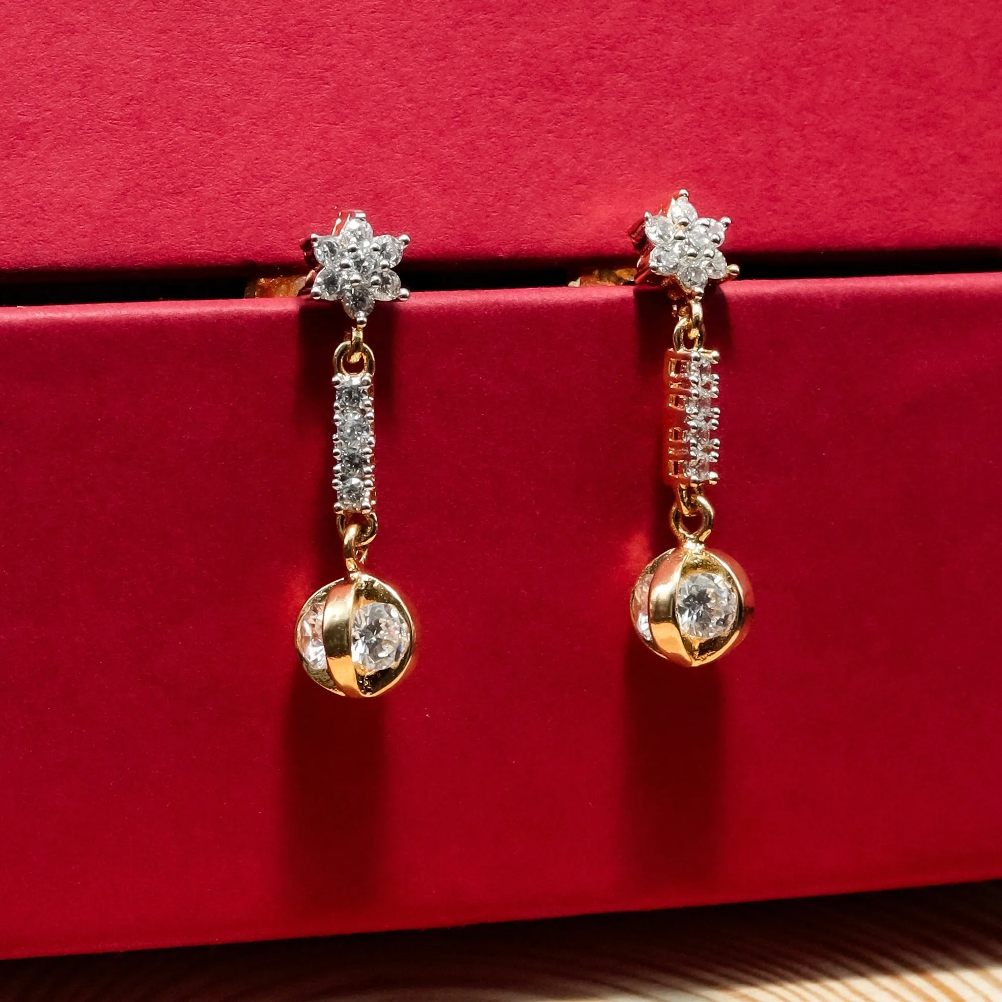 Light  Zircon/AD Earring 8609-08