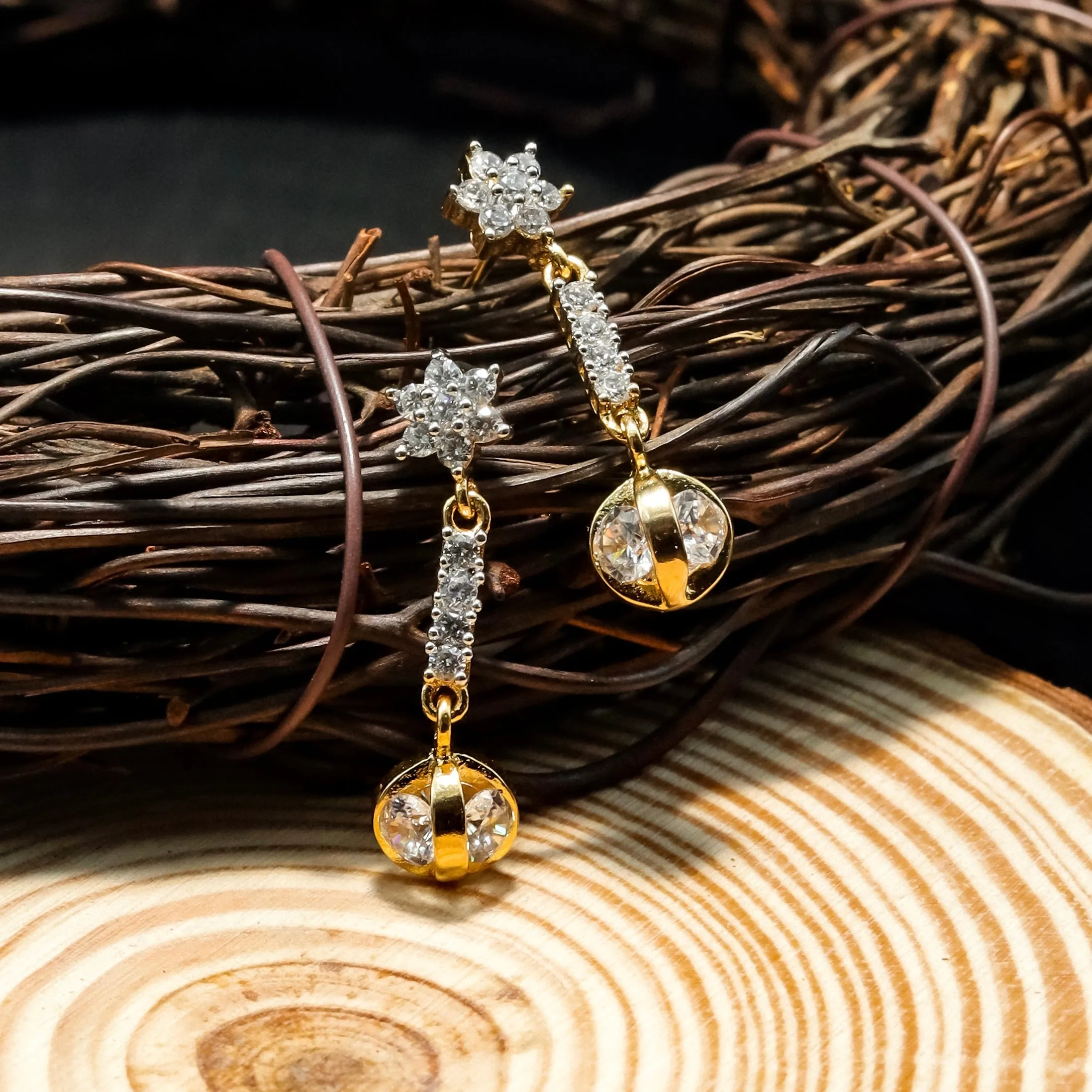 Light  Zircon/AD Earring 8609-08