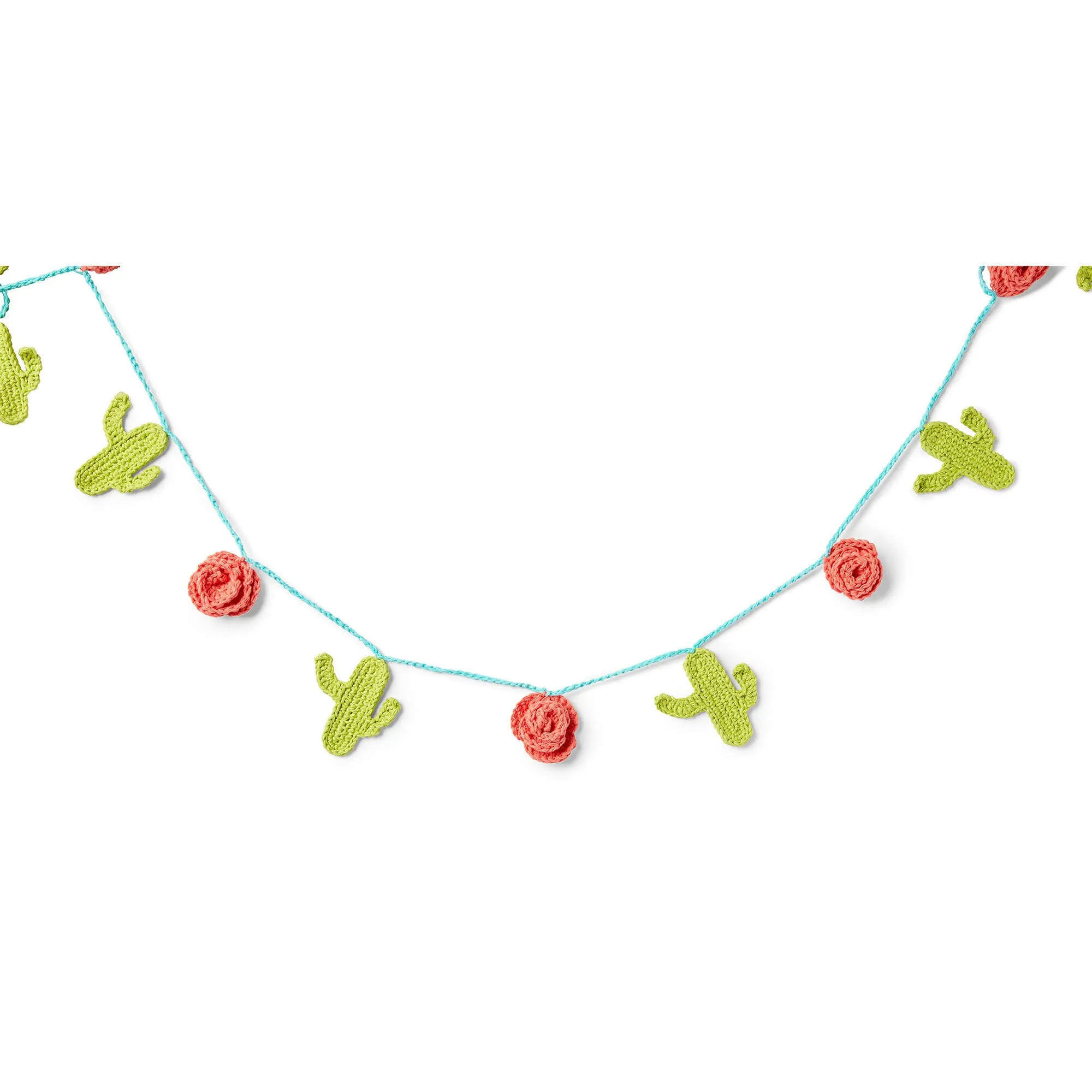 Lily Sugar'n Cream Crochet Cactus Garland