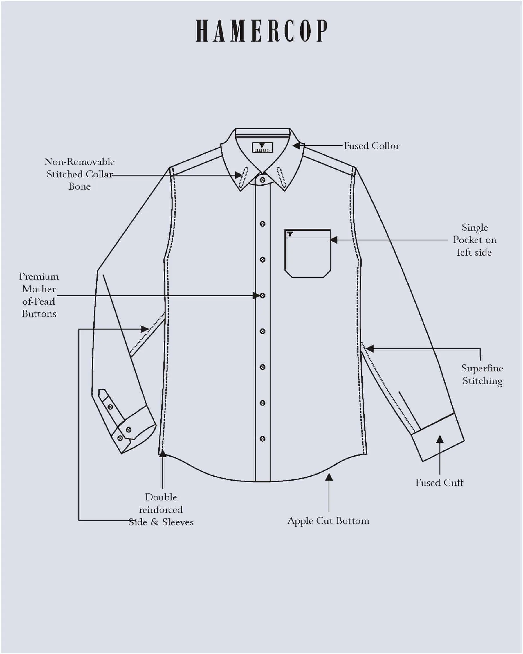 Pluto Blue With Brown Plaid Flannel Twill Check Cotton Shirt