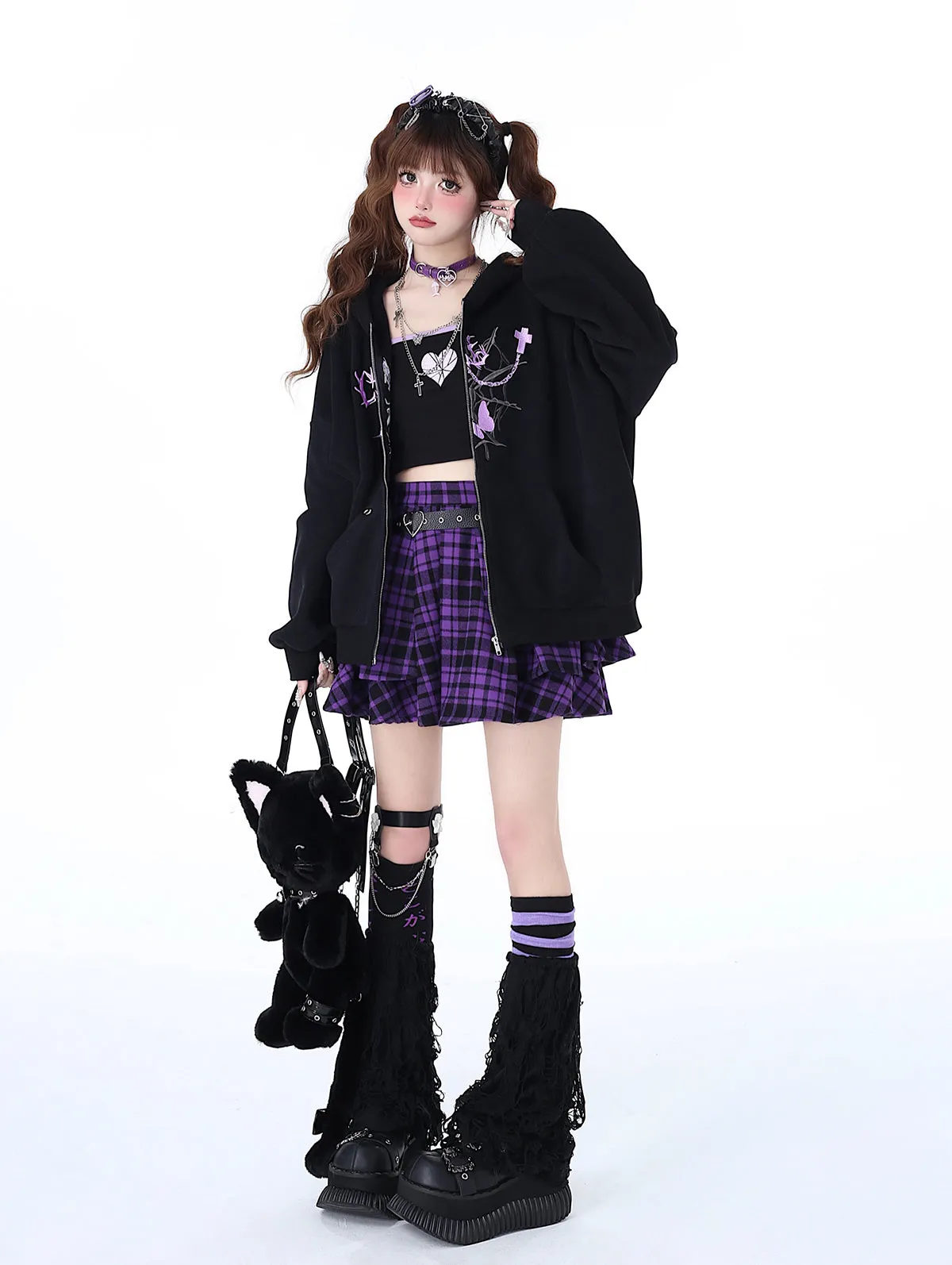 Punk Loose Sweet Hoodie Niche Versatile