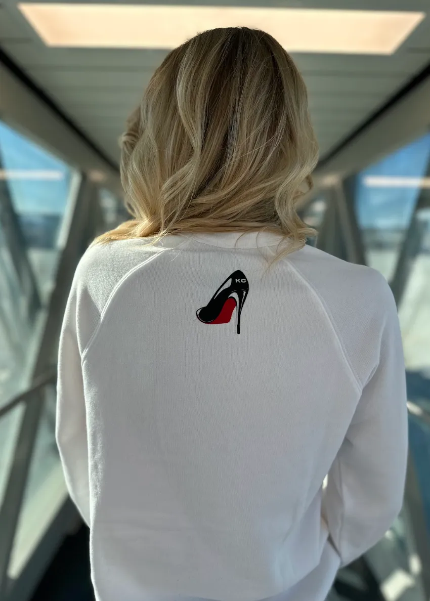 Red Lipstick, Red Bottom Sweatshirt