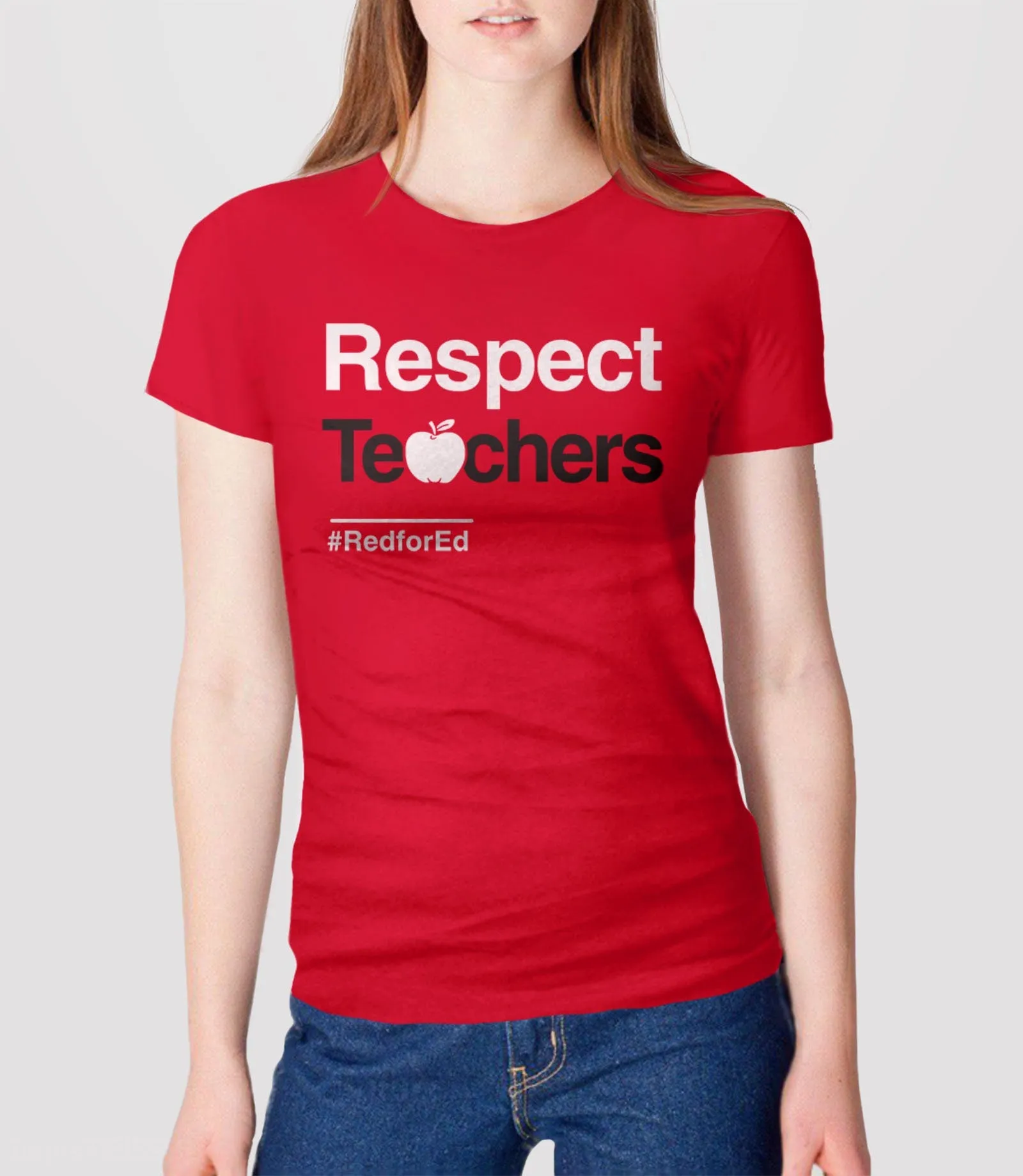Respect Teachers Shirt | Red for Ed Teacher T Shirt