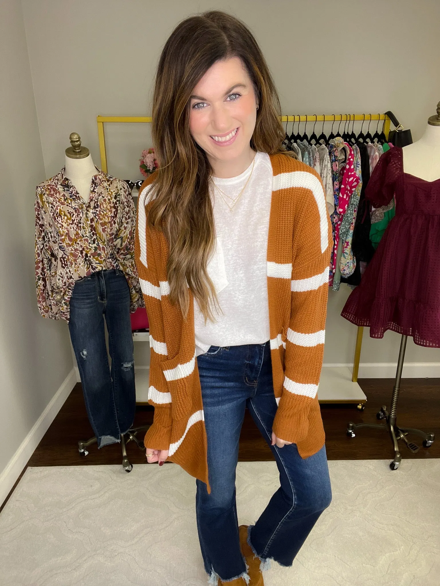 SALE! Elliston Cardigan in Rust