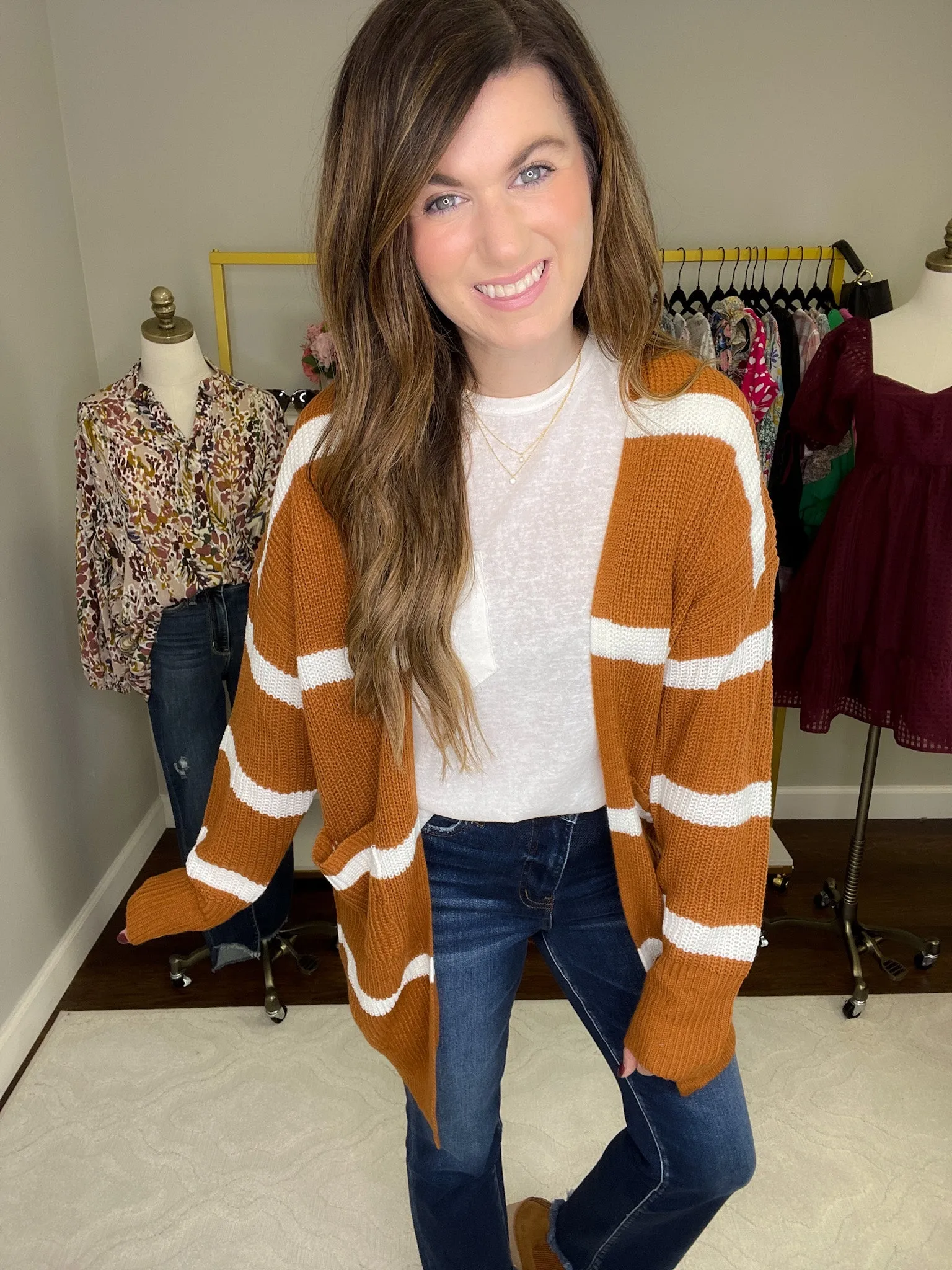 SALE! Elliston Cardigan in Rust