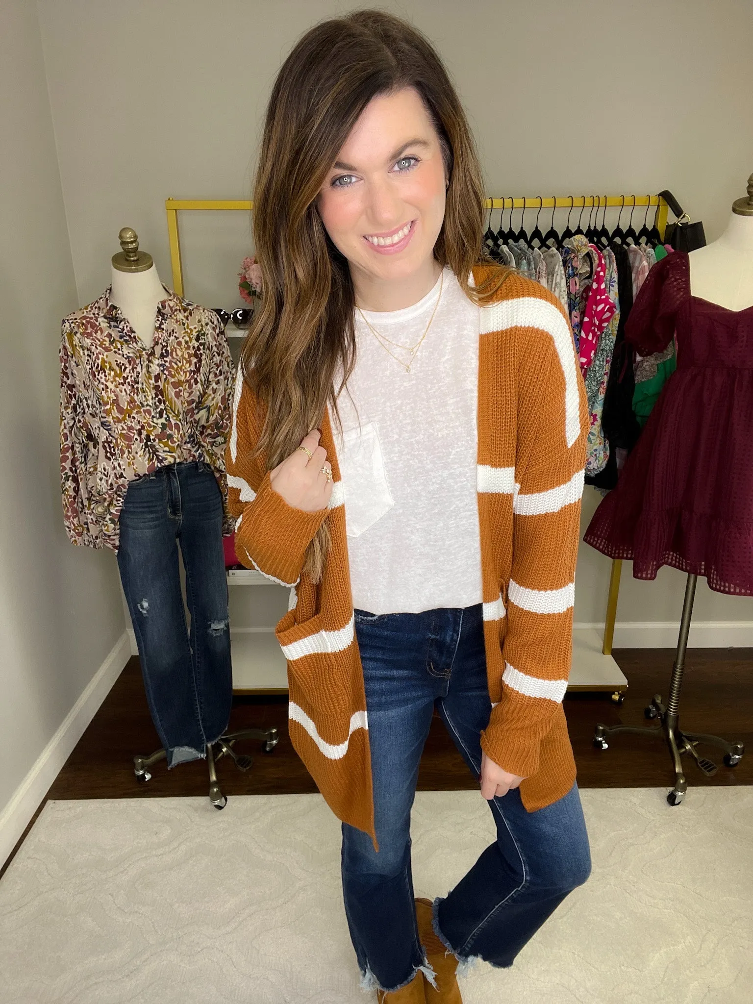 SALE! Elliston Cardigan in Rust