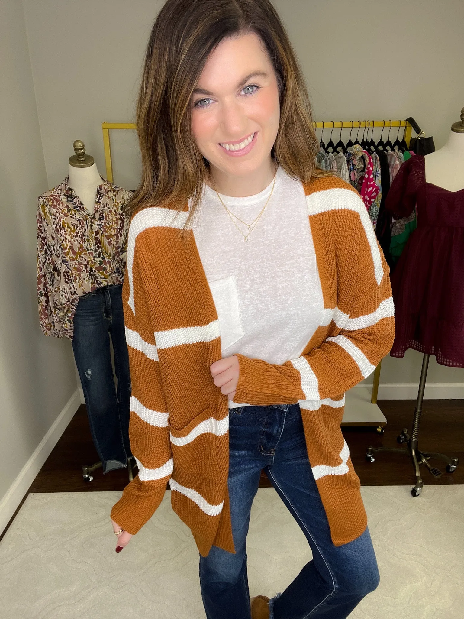 SALE! Elliston Cardigan in Rust