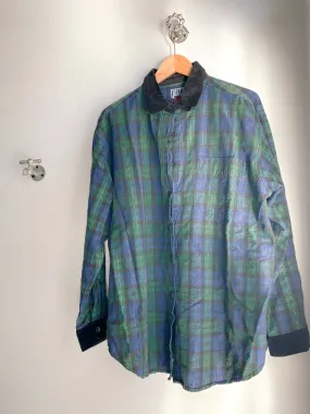 Shimmered Plaid Vintage Flannel