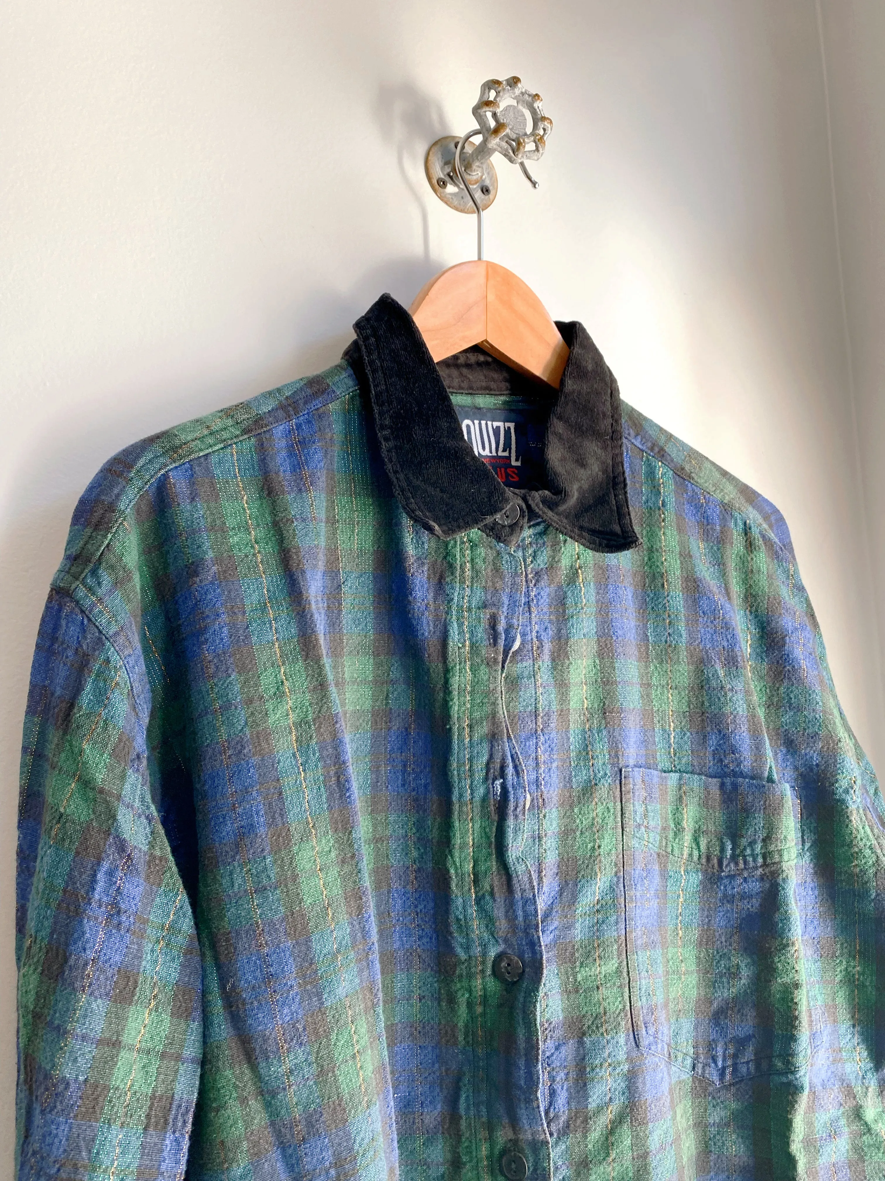Shimmered Plaid Vintage Flannel