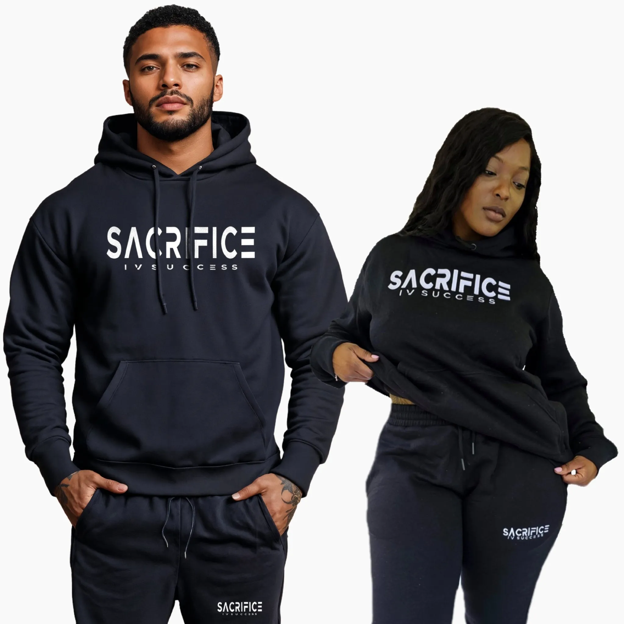SIGNATURE JOGGING SET   (Black/White)