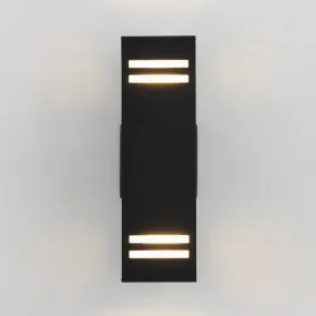 Strike Black Outdoor Wall Light