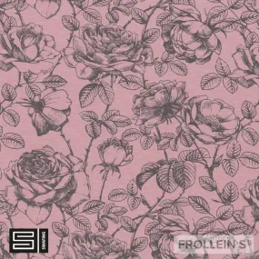 Sweatshirt Fleece - Roses - Light Pink