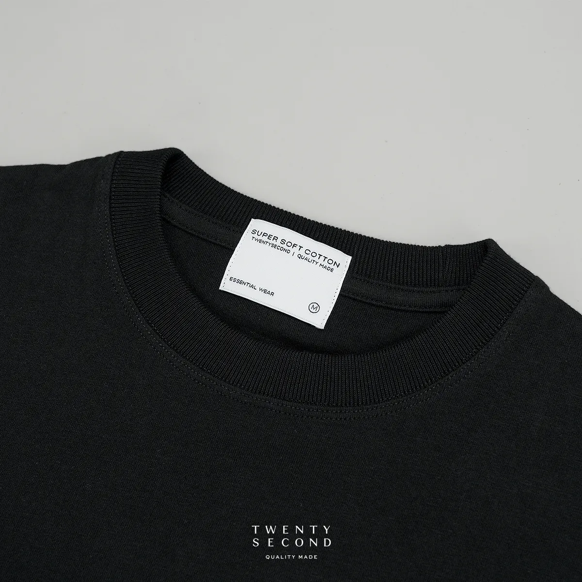 THE NEW SUPER SOFT COTTON TEE - BLACK