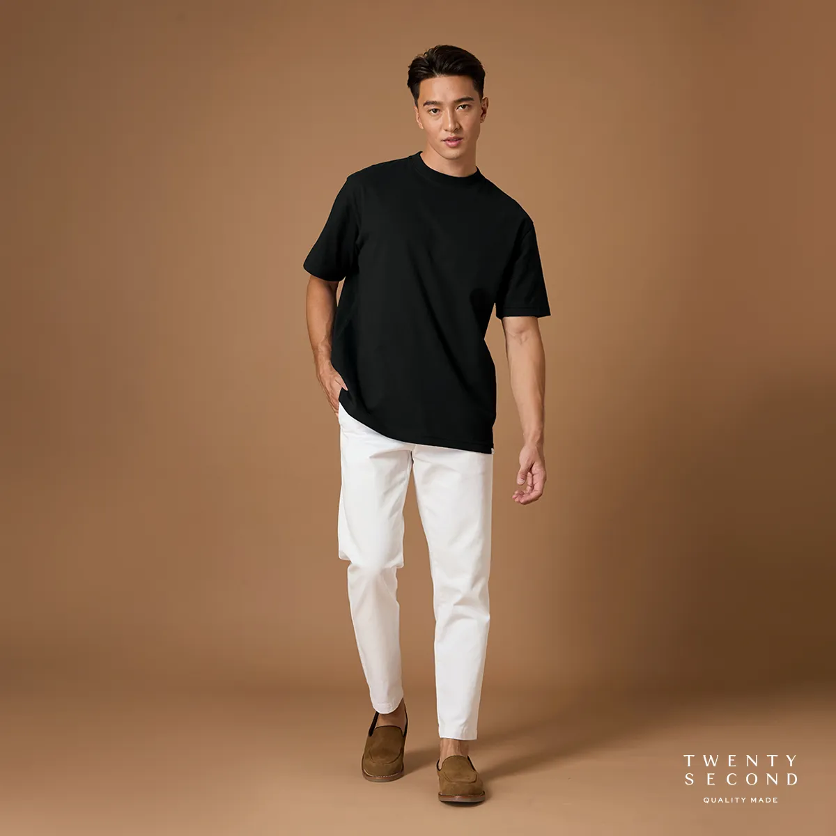 THE NEW SUPER SOFT COTTON TEE - BLACK