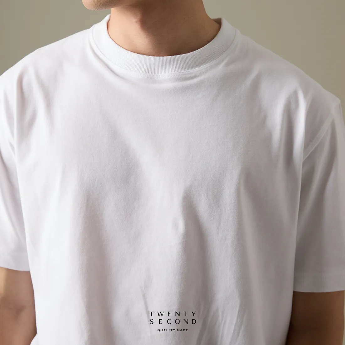 THE NEW SUPER SOFT COTTON TEE - WHITE
