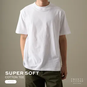 THE NEW SUPER SOFT COTTON TEE - WHITE