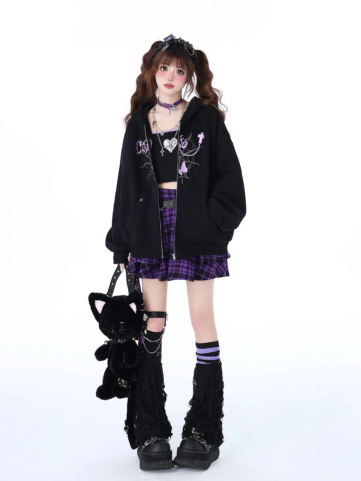 Versatile Niche Hoodie Punk Loose Sweet