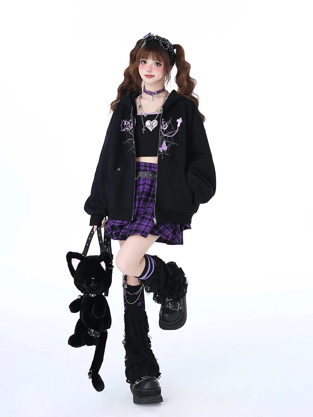 Versatile Niche Hoodie Punk Loose Sweet