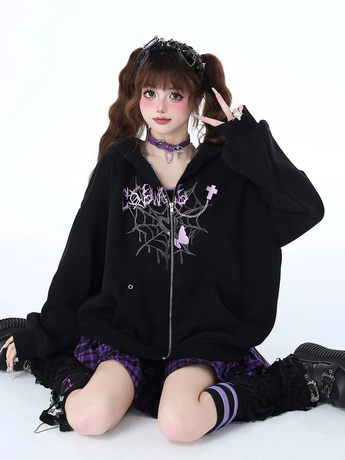 Versatile Niche Hoodie Punk Loose Sweet