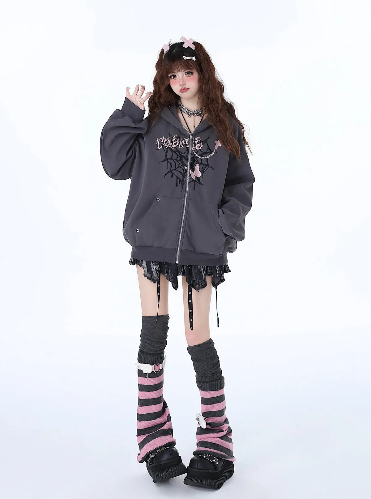Versatile Niche Hoodie Punk Loose Sweet