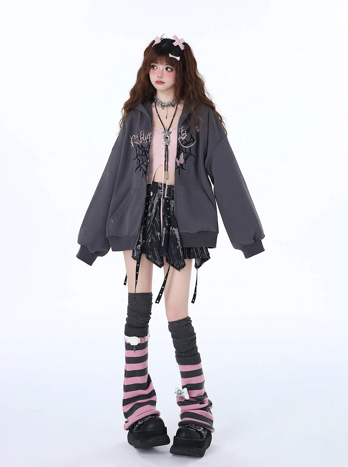 Versatile Niche Hoodie Punk Loose Sweet