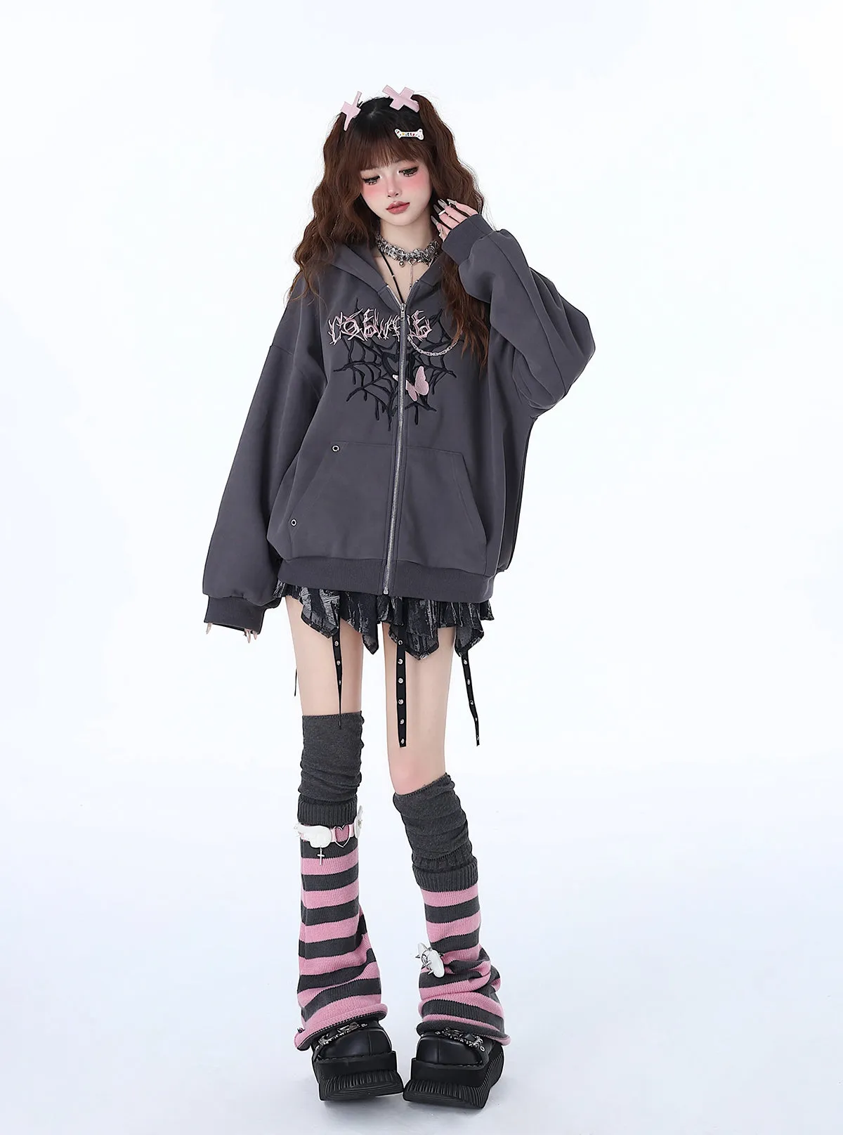 Versatile Niche Hoodie Punk Loose Sweet