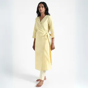 Women's Slim Fit Kurti Pants | Cotton | Comfortable | Light Lemon Yellow